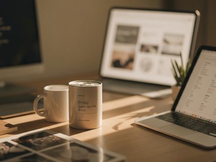 법원 건물 입구와 민원실 안내판이 보이는 정부청사 외관