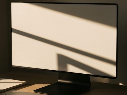 책상 위에 놓인 계산기와 동전, 임대차계약서와 집 모형